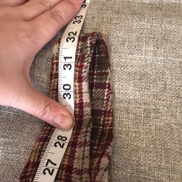 VINTAGE 60s/70s Abercrombie & Fitch Wool Blend Plaid Pinafore Dress Hong Kong - Picture 11 of 14